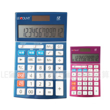 Calculadora de área de trabalho de 12 dígitos Dual Power com função de imposto opcional (LC22639)